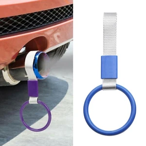 Blau Runde Auto JDM Tsurikawa Ring Zug Bus Griff Handschlaufe Drift Charme Tools - Picture 1 of 3