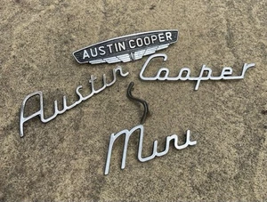 Genuine Austin Mini Cooper S Mk1 Badges 1960’s AJW/J.Fray 997, 998, 1071, 1275 - Picture 1 of 2