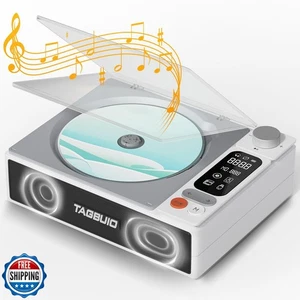 CD-Player tragbar, TAGBUIO Tragbarer CD-Player für Zuhause, 2,4 Zoll LCD Bildschirm - Bild 1 von 5