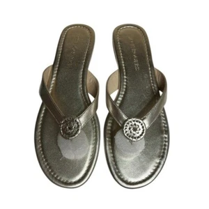 NIB Jack Rogers Roxy Flip Flip Platinum Women's Sandals 11 - Picture 1 of 7