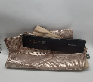 16"x72" Rachel Zoe Table Runner Gold Circular Design - Picture 1 of 5
