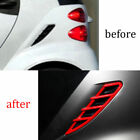 For Smart ForTwo 2009-2014 ABS Bright Red Air Flow Vent Side Fender Decor
