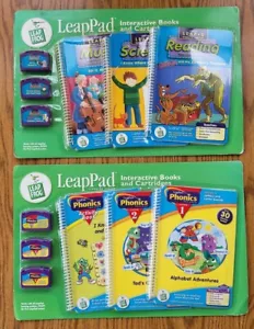 LEAP FROG LEAP PAD INTERACTIVE BOOKS & CARTRIDGES 6 COUNT NEW & SEALED - Picture 1 of 6