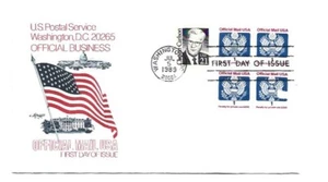 O143 1 cent Official Artmaster block of 4 FDC - Picture 1 of 1