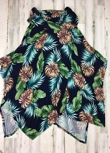 Love In Womens Maxi Dress Off Shoulder Tropical Print One Size Stretchy NWT