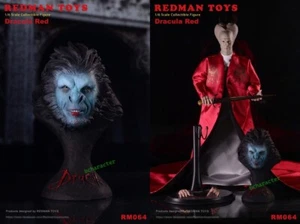 REDMAN TOYS RM063 1/6 Red Robe Dracula 12in Collectible Action Figure Model Toys - Picture 1 of 7