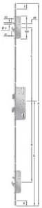 KFV Türverschluss Mehrfachverriegelung BS 2600 45/92/1 24mm UStulp B001 5486935 - Bild 1 von 5