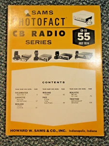 Serie de radio CB Sams Photofact No. 55 ~ julio 1974 ~ CB-55 - Imagen 1 de 4