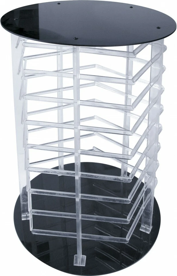 Rotating 5 Sided Earring Hanging Card Display Stand Jewellery Counter Holder - Image 1 of 1