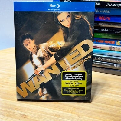 WANTED Blu-Ray (2008) - Angelina Jolie, James McAvoy, Morgan Freeman - Acción Foto 1 de 2