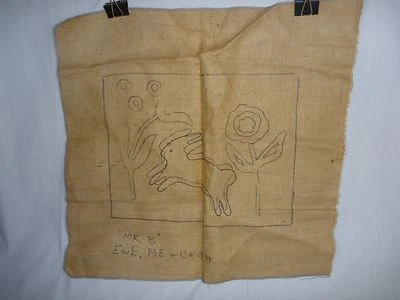 Primitive Rug Hooking Pattern "Mr B"  by Ewe and Me Bunnies Rabbits - Image 1 of 4