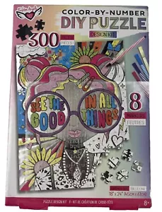 Fashion Angels 300pz puzzle colore per numero kit fai da te con pennarelli NUOVO sigillato - Foto 1 di 18
