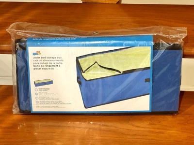 Honey can do Under bed storage blue box  42 Inch (W) x 18 Inch (L) x 8 Inch (H) - Image 1 of 4