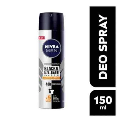 Antitranspirante NIVEA MEN invisible black & white ultimate spray 150 ml (1pc) - Image 1 of 3
