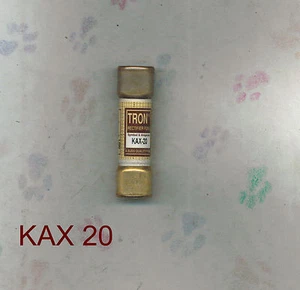 TRON KAX20 FUSE KAX 20 BUSSMANN 250 VOLT 20 AMP (NIB) - Picture 1 of 2