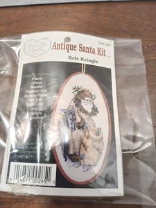 Kris Kringle Antique Santa Kit Cross My Heart CSK - 286 Counted Cross Stitch - Picture 1 of 3
