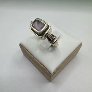 Vintage Silpada Amethyst And Sterling Ring Sz 7 - Picture 1 of 7