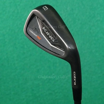 Cobra King Forged Tec Black Single 8 Iron AMT Tour White S300 Onyx Steel Stiff - Image 1 of 3
