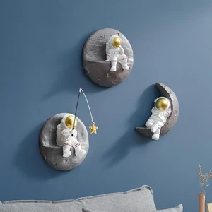 Astronaut Wanddeko Set: Weltraum Skulptur für Jungenzimmer, Weltraum Kinderzimmer... - Bild 1 von 7