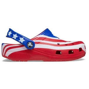 Crocs Kids Classic American Flag Clogs - Picture 1 of 6