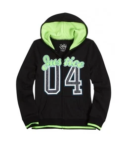 Justice Girls Brand Hoodie Sweatshirt, Black, Little Kids (4-7), 5 - Picture 1 of 1