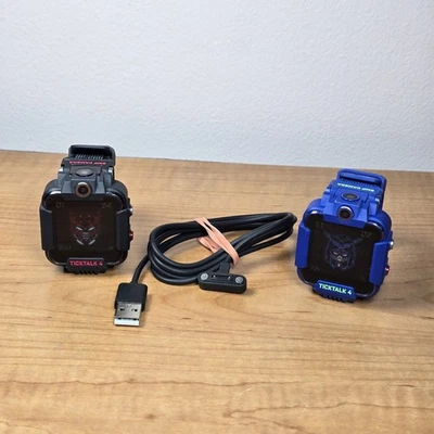 2x Tick Talk 4  GPS  Smartwatches (Set Of Two) - Black Blue - Image 1 of 4