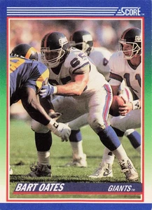 1990 Score Football Bart Oates New York Giants #59 - Picture 1 of 2