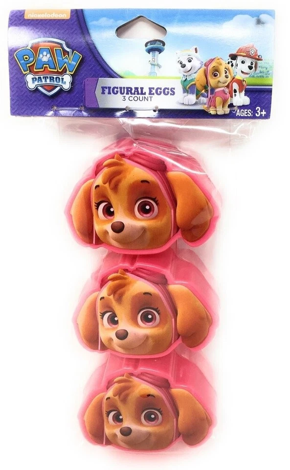 Paw Patrol Skye Package of 3 Party Treat Containers Figural Egg - Image 1 of 1
