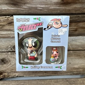 Powerpuff Girls Buttercup Christmas Ornaments Set of 2 By Enesco NIB Holiday Dec - Picture 1 of 7