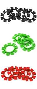 JConcepts 2212 Satellite Tire Gluing Bands Black Green Orange Pink Red White (4) - Picture 1 of 10