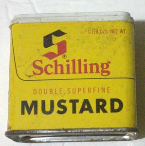 Schilling Double Superfine Mustard 1 1/78 oz McCormick & Co Vintage - Picture 1 of 4