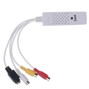 USB Video Audio Capture Card Adapter RCA Analog S-Video AV Input to Computer PC - Imagen 1 de 12