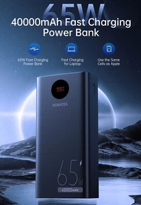 65W PD Portable Power Bank Phone Laptop USB C Charger Fast Charge Battery Pack - Picture 1 of 18