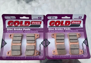 2X Goldfren 214 S3 Sinter Brake Pads For Honda CBR 600 RR, CBR600RR, PC37, PC40 - Picture 1 of 4