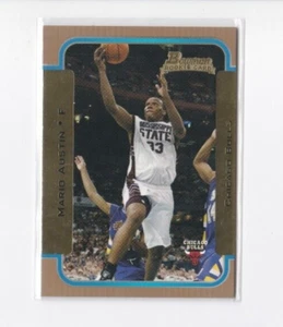 MARIO AUSTIN 2003-04 BOWMAN BASKET ORO PARALLELO ROOKIE CARD-SPEDIZIONE GRATUITA - Foto 1 di 24
