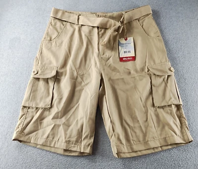 Nuevo con etiquetas Pantalones Cortos Galaxy Para Hombre Tostados Talla 36 Carga Cinturón 12" Ajuste Regular por Harvic Foto 1 de 4