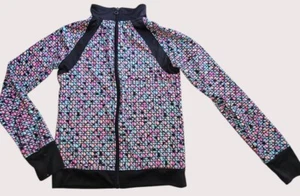 CHAMPION Colorful Print Zip Front Activewear Jacket Girls Size 10-12 - Picture 1 of 4