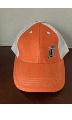 Gorra de béisbol ajustable vintage de los Florida Marlins naranja blanca MLB promoción Napa Foto 1 de 4
