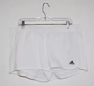 NWT adidas Women's White Pacer Three Stripe Woven Shorts sz XL - Picture 1 of 10