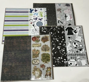 Lot of 4 CREATIVE MEMORIES Additions 12x12 Paper Sticker Packs- Heritage, Winter - Bild 1 von 10