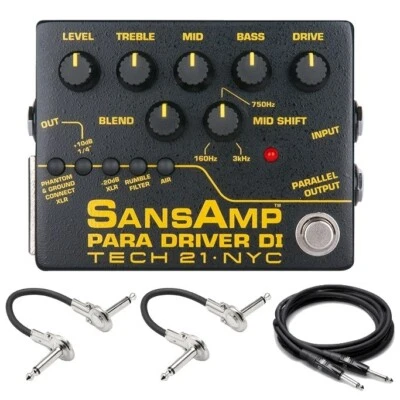 New Tech 21 SansAmp Para Driver DI V2 Guitar Effects Pedal - Image 1 of 2