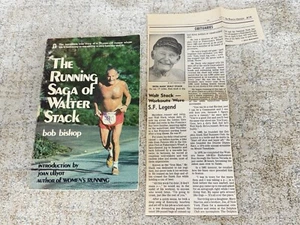 SIGNED / Autographed - The Running Saga of Walter Stack / Bob Bishop - Imagen 1 de 10