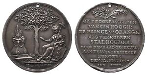 Niederlande / Amsterdam, Silbermedaille 1747 Bürgerwache Silber Medal (P243)