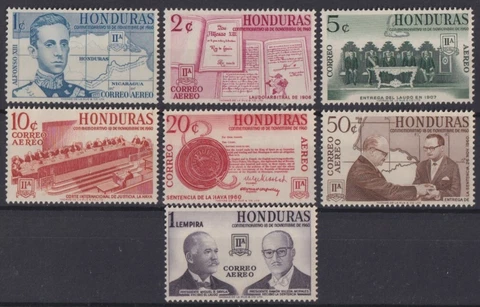 F-EX42662 HONDURAS MNH 1961 BORDER AGREEMENT WITH NICARAGUA Cover
