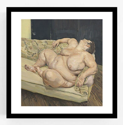 Lucian Freud - Beneficios Supervisor Descanso, Impresión Giclee, Póster Mujer Desnuda Foto 1 de 4