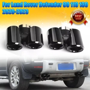 Tubos de punta de silenciador de escape trasero para Land Rover Defender 90 110 2020-24 2,0 L 3,0 L - Imagen 1 de 13