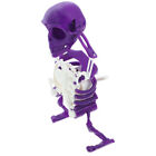  Violett Plastik Tanzender Totenkopf Bro Skelett Spielzeug Stress-Spielzeug