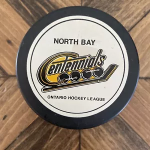 North Bay Centennials Official Ontario Hockey League Puck Vegum Made In Slovakia - Picture 1 of 6