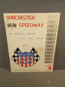1980 Winchester Speedway Race Program - Picture 1 of 1