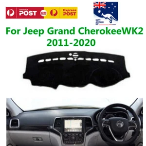 Dash Mat Dashboard Mat Suede Right-hand Drive For Jeep Grand CherokeeWK2 2011-20 - Picture 1 of 10